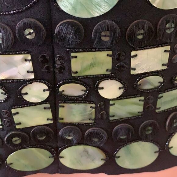 TORY BURCH EMBEZZLISH BLACK SILK BLOUSE SZ… - Picture 6 of 9